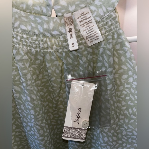 Japna Light Green and White Dress Size Small NWT - Picture 3 of 4